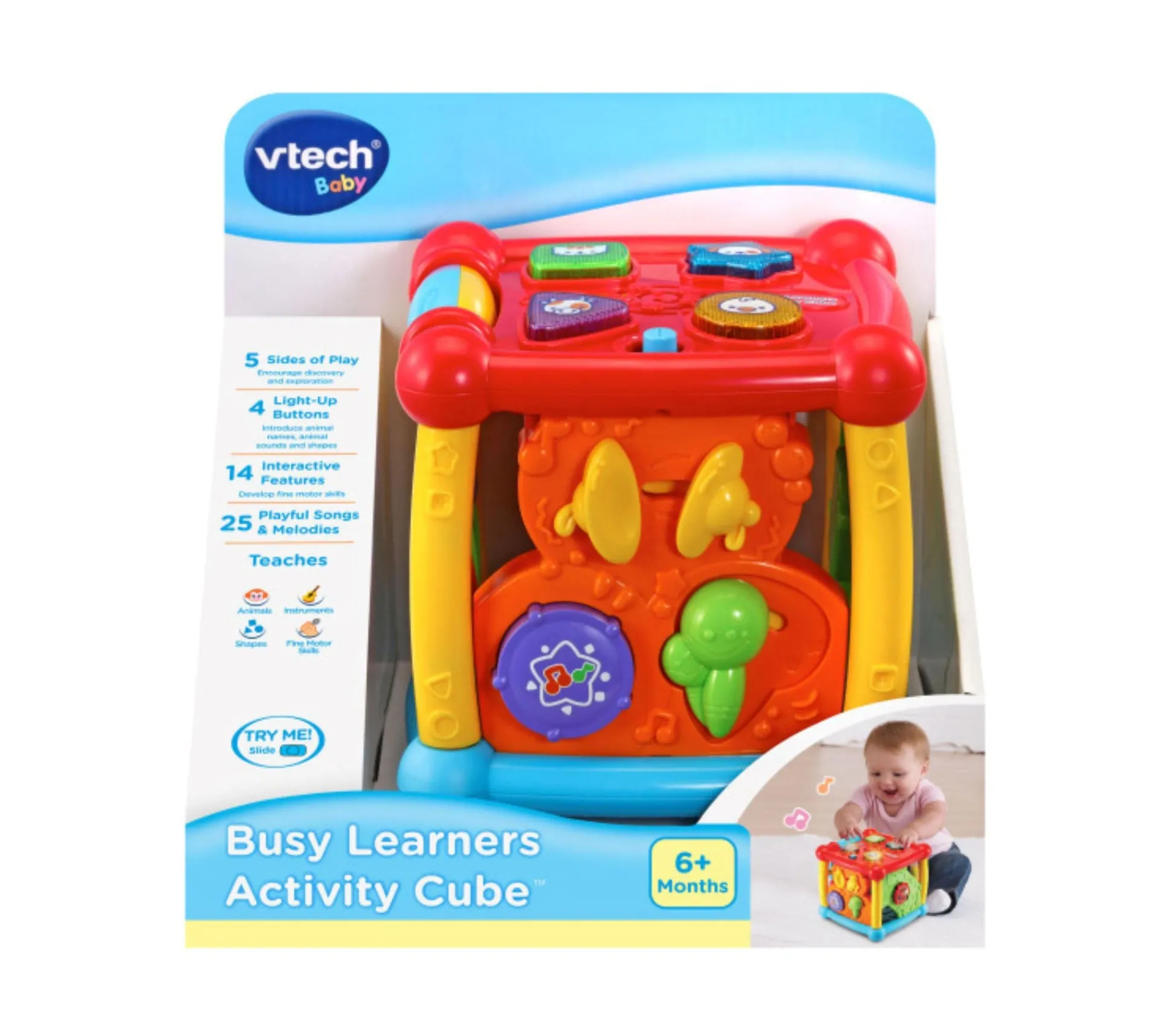 Macy's - Supplier VTech Busy Learners Activity Cube – Interactive Educational Toy* Preschool Education Toys & Activities