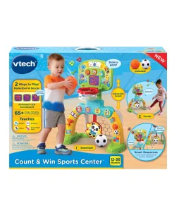 Macy's - Supplier VTech Count & Win Sports Center with Interactive Basketball and Soccer Ball* Preschool Education Toys & Activities