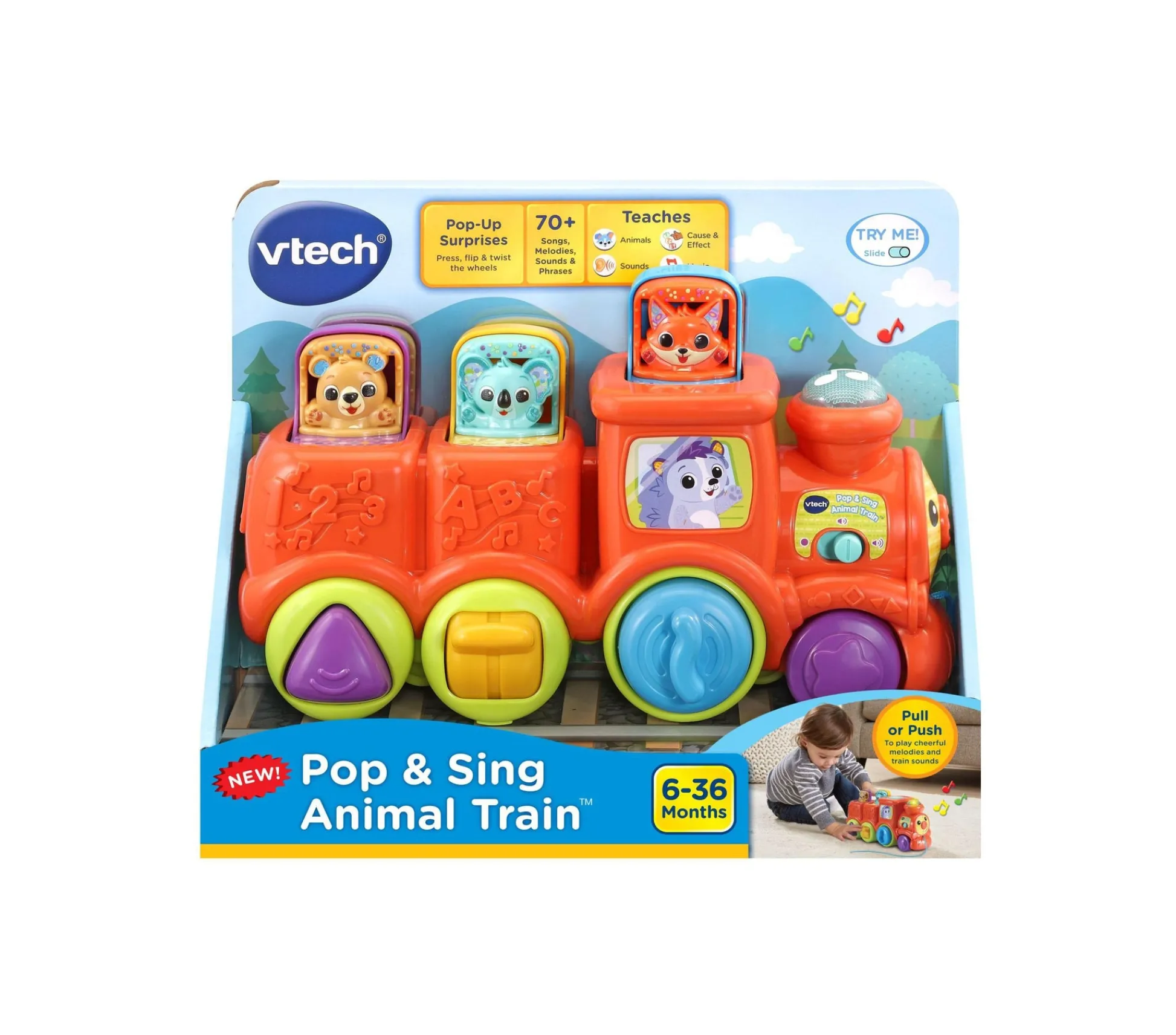 Macy's - Supplier VTech Pop and Sing Animal Train ‚ Interactive Learning Toy* Preschool Education Toys & Activities|Preschool Vehicles