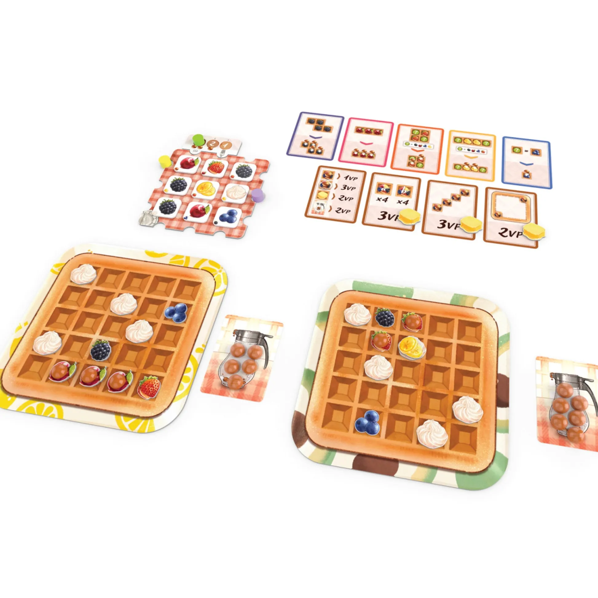 Flat River Group Waffle Time Family Tile Placement Strategy Game* Board Games|Role-Playing Games