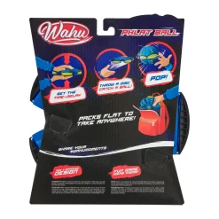 AreYouGame Wahu Phlat Ball Classic - Transforming Disc-to-Ball Toy, Blue* Toy Sports