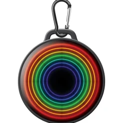 Flat River Group Watchitude Jammed 2 Go Rainbow Wave Round Bluetooth Speaker* Electronics