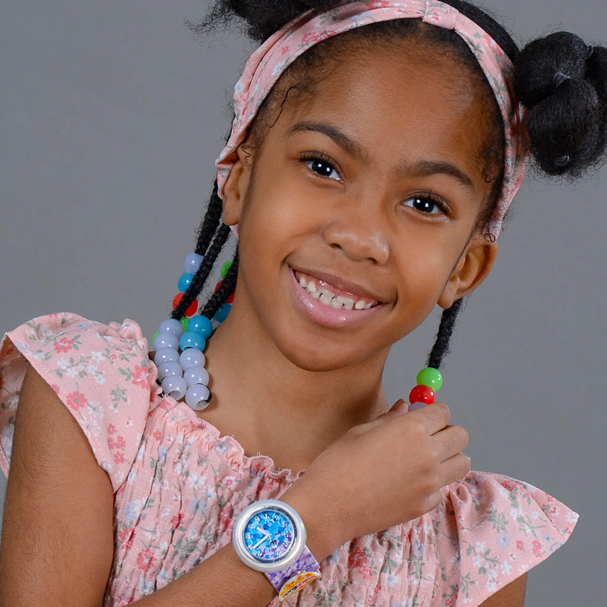 Flat River Group Watchitude Kids' Slap Watch Sassy Sequins - Rainbow Silicone Strap* Preschool Education Toys & Activities