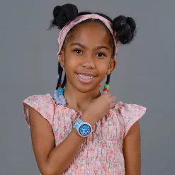 Flat River Group Watchitude Kids' Slap Watch Sassy Sequins - Rainbow Silicone Strap* Preschool Education Toys & Activities