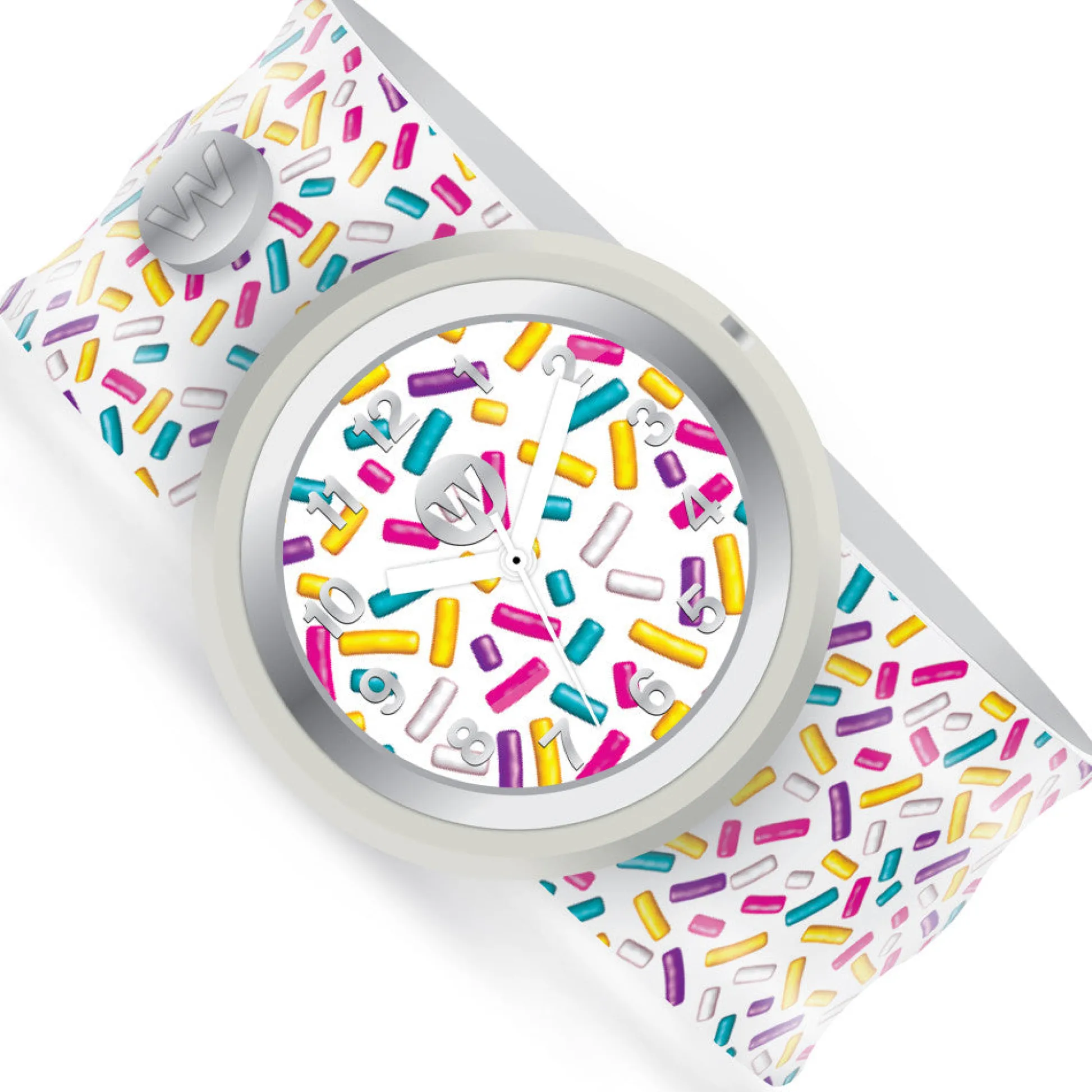 Flat River Group Watchitude Kids' Slap Watch Sprinkles - Colorful Silicone Strap* Electronics
