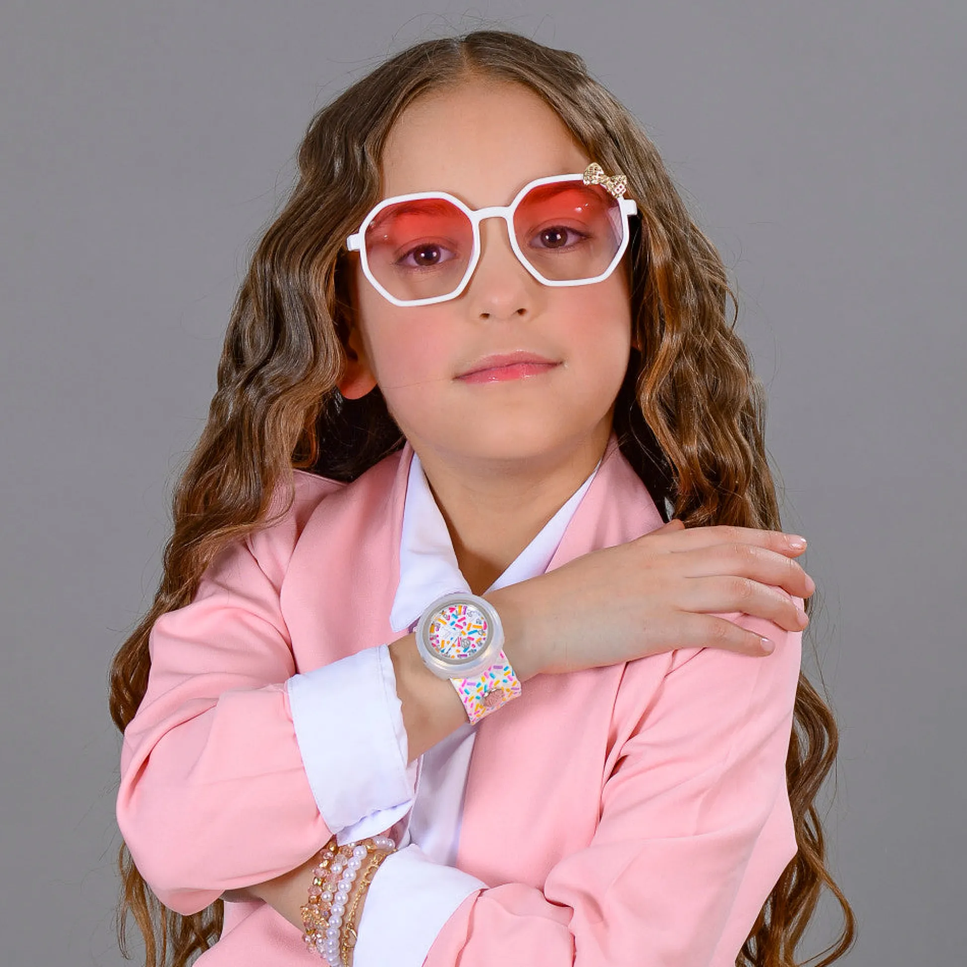 Flat River Group Watchitude Kids' Slap Watch Sprinkles - Colorful Silicone Strap* Electronics