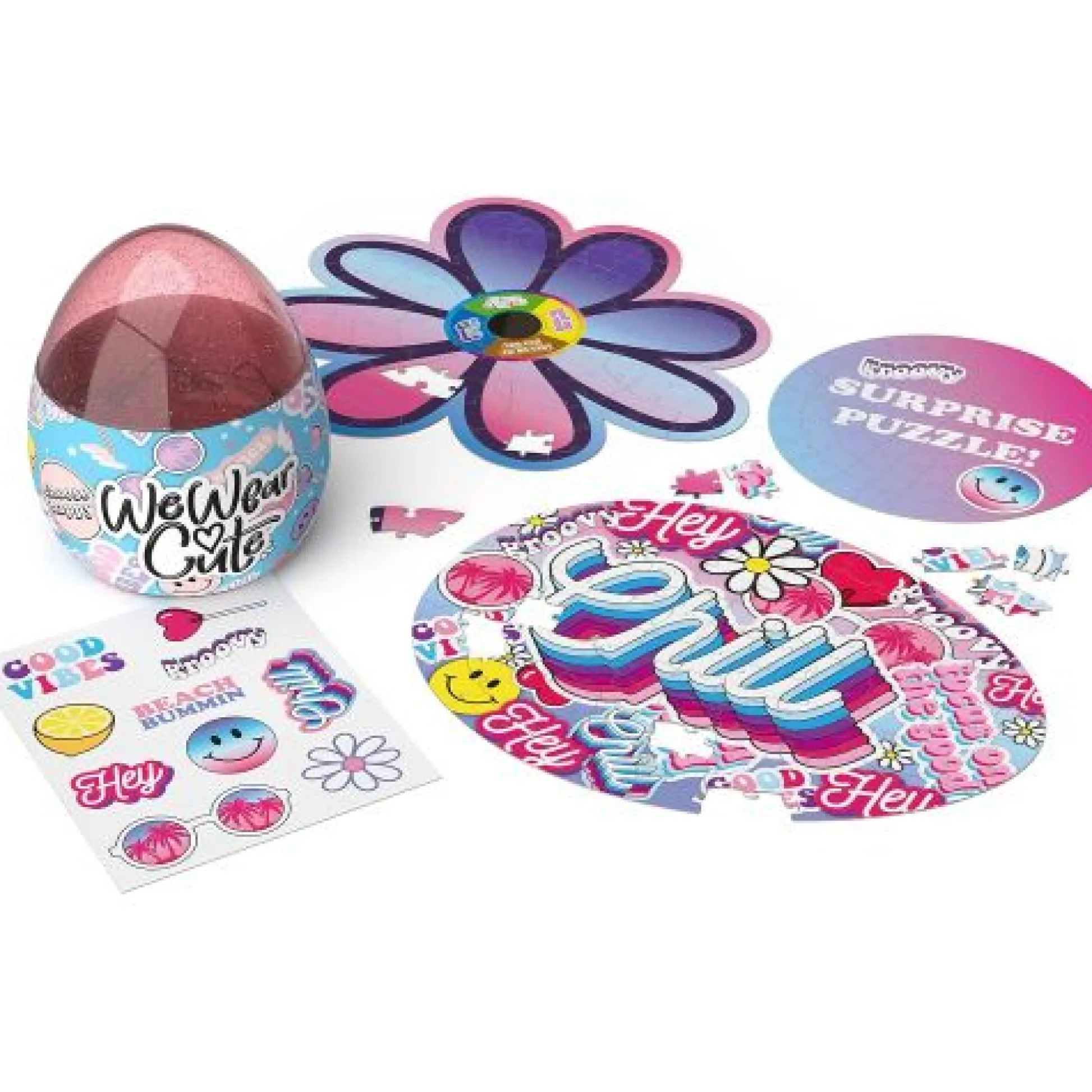 Calendar Holdings, LLC We Wear Cute Vibrant Egg-Shaped 100-Piece Puzzle* Puzzles