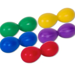 Educators Resource Westco Educational Double Egg Shakers, Vibrant 5-Pack* Preschool Education Toys & Activities