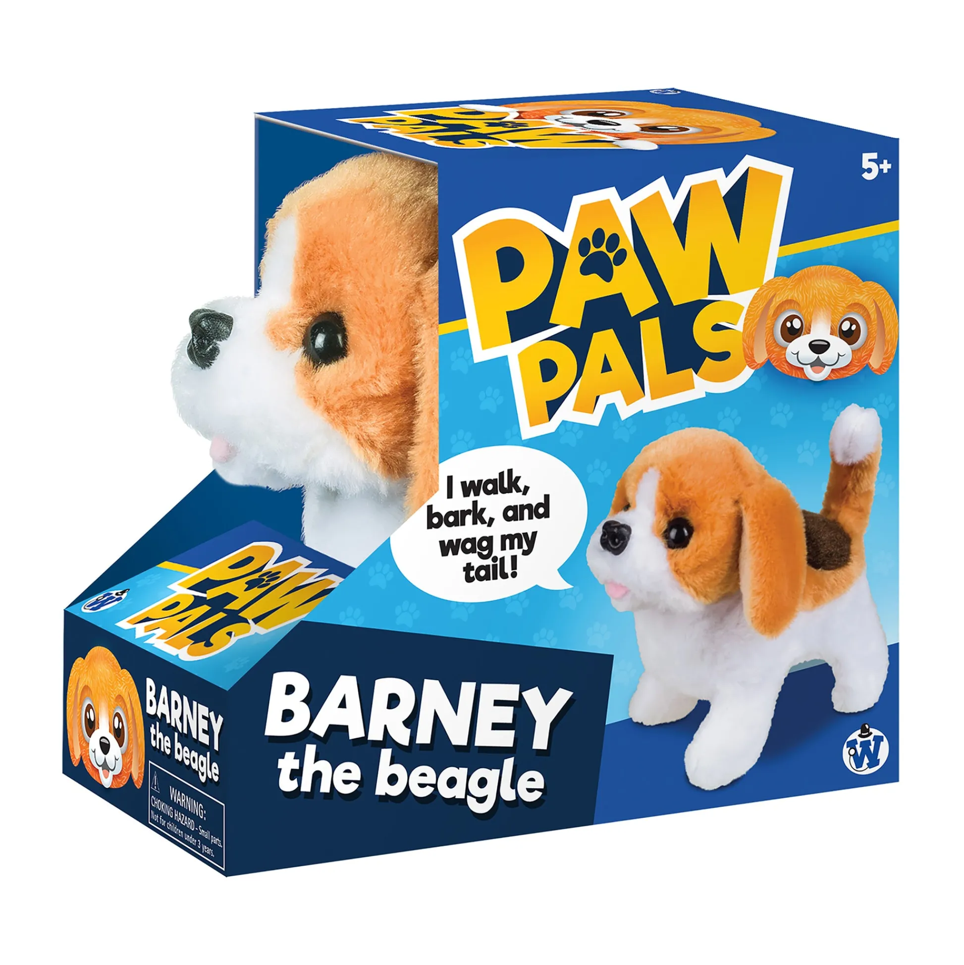 AreYouGame Westminster Paw Pals 6 inch Interactive Barney the Beagle* Social & Emotional Skills|Interactive Dolls & Pets