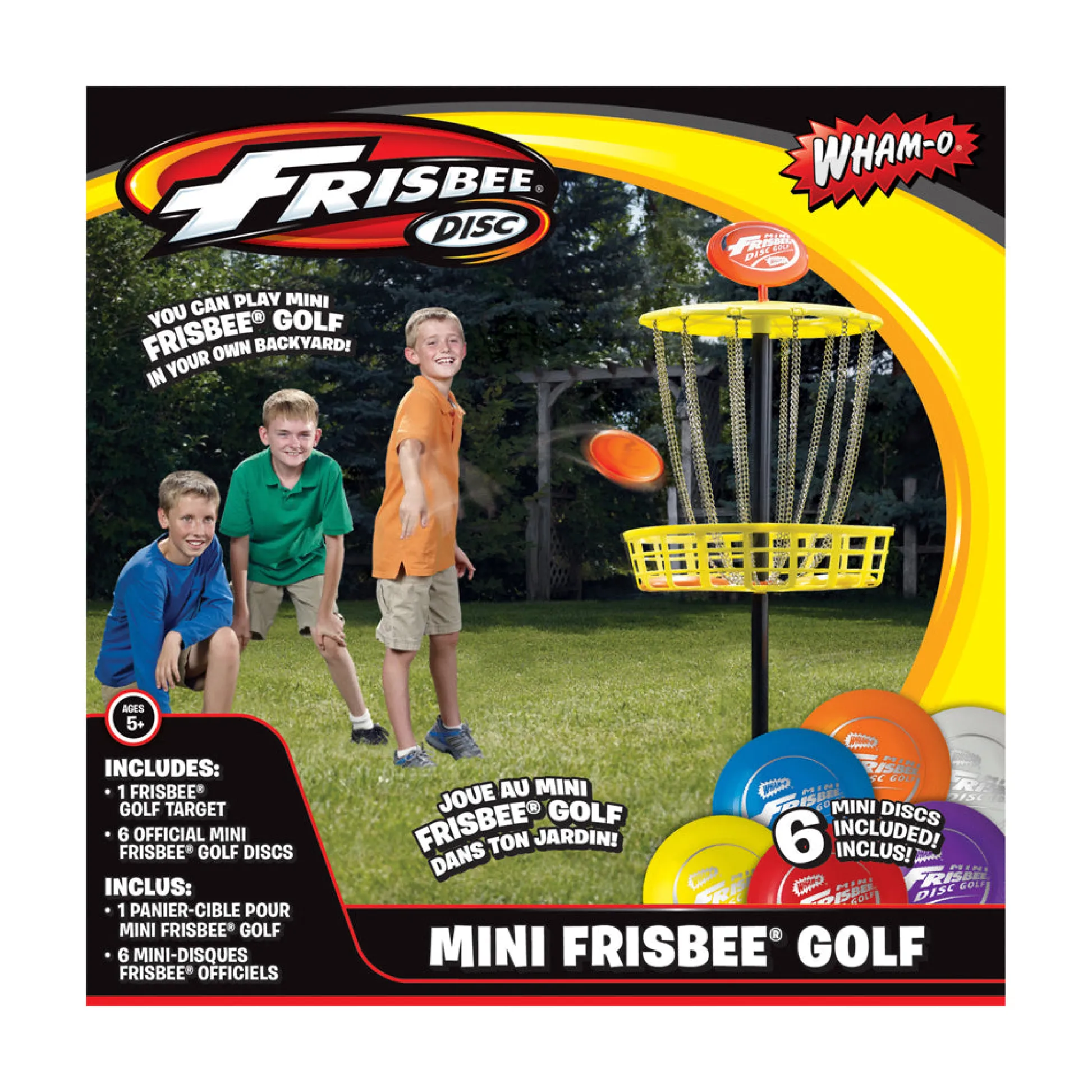 AreYouGame Wham-O Mini Frisbee Golf Set - Compact Disc Golf Game* Toy Sports