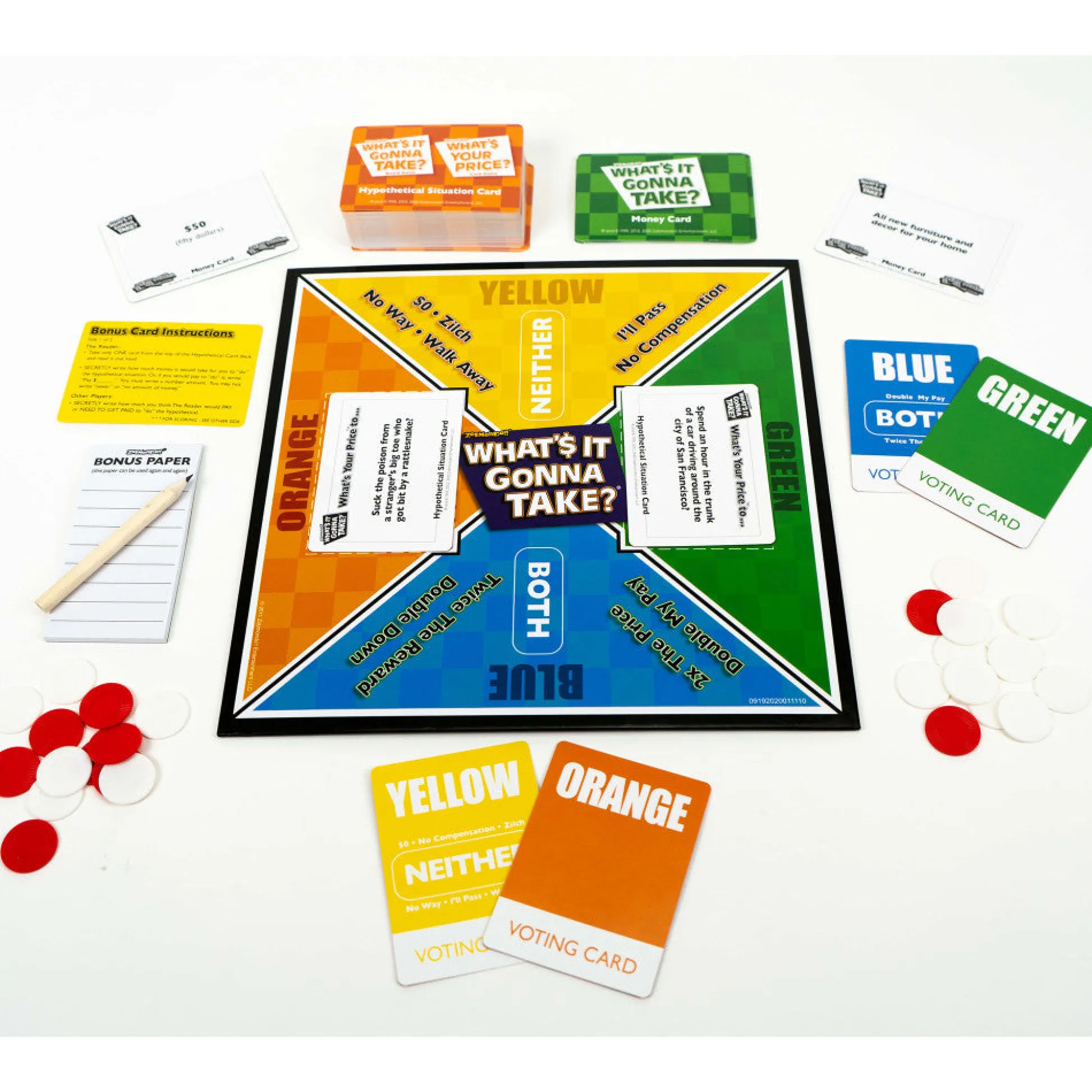 Flat River Group What's It Gonna Take Party Board Game by Zobmondo!! - Social Question Game for Teens and Adults* Board Games|Role-Playing Games