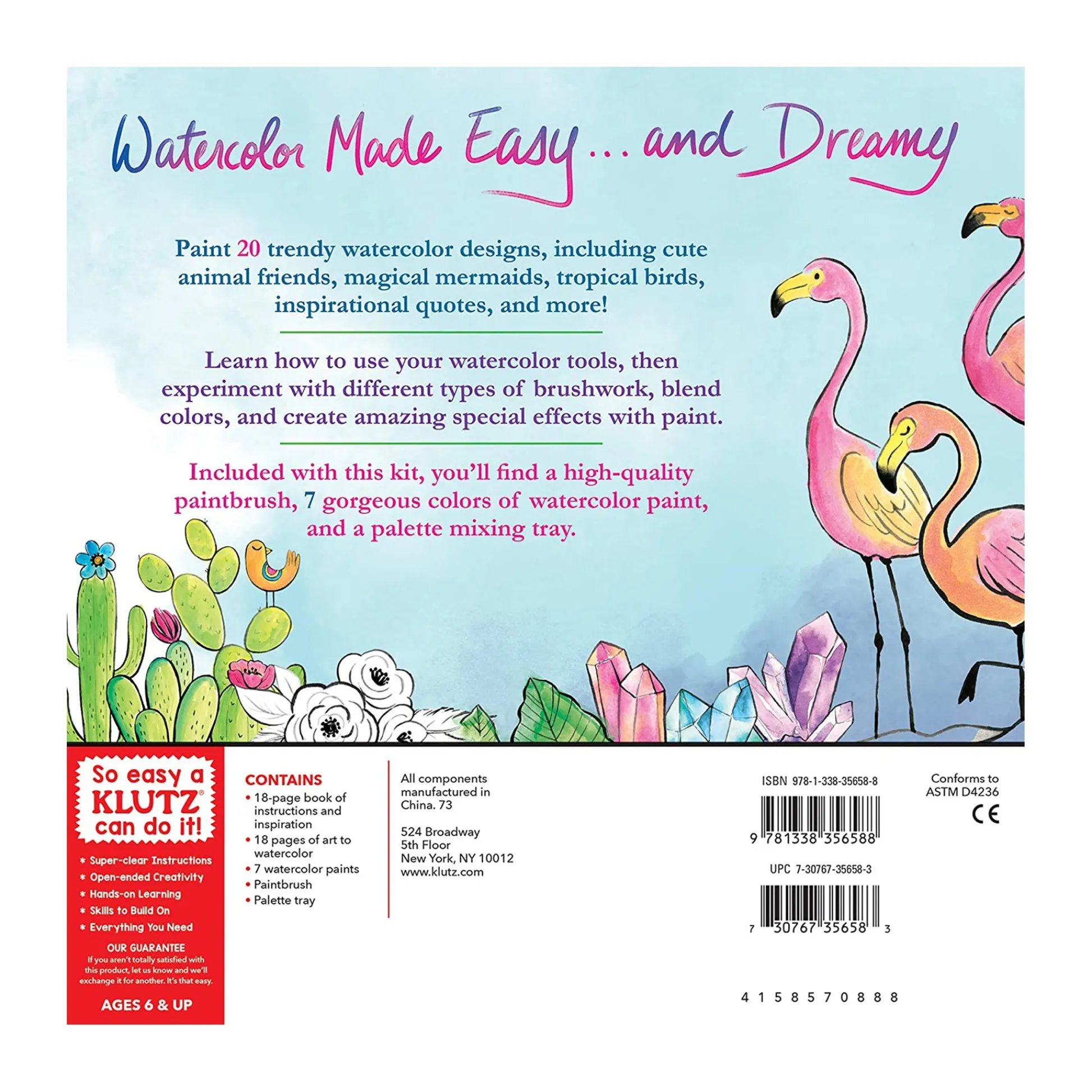 AreYouGame Whimsical Watercolor Dreams Complete Painting Kit for Kids and Teens* Drawing, Color & Painting
