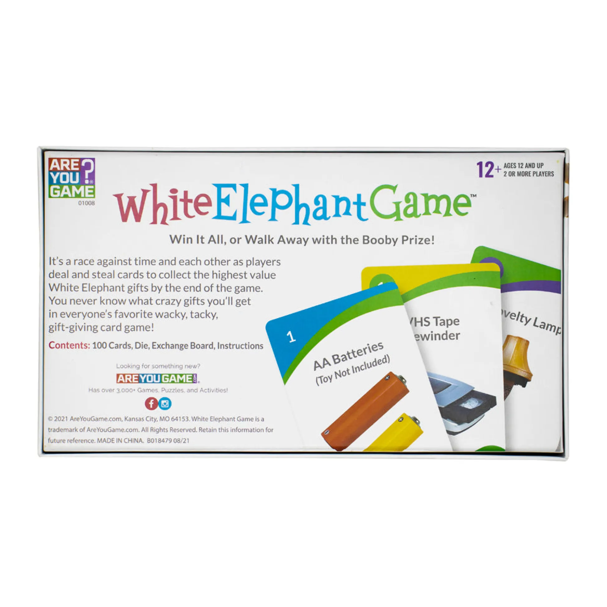 AreYouGame White Elephant Party Card Game by* Card Games|Social & Emotional Skills