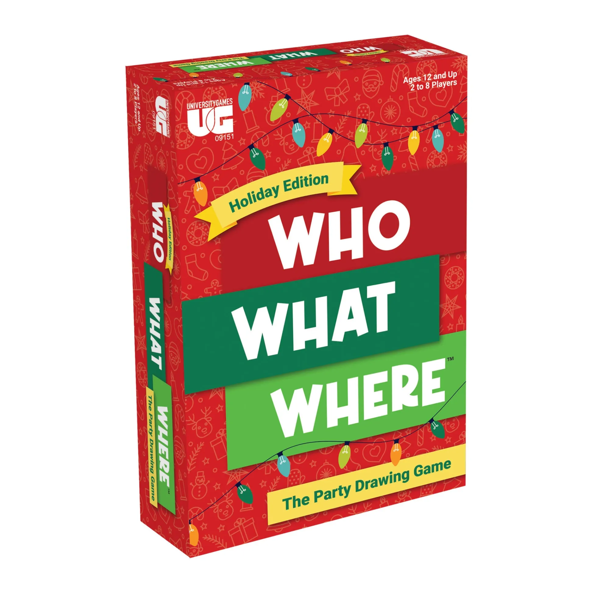 AreYouGame Who What Where Holiday Edition Party Drawing Game* Family & Entertainments Games