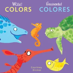 Educators Resource Wild! Concepts Bilingual Board Book Set by Courtney Dicmas, Set of 4*Kids Preschool Education Toys & Activities|Kids Books