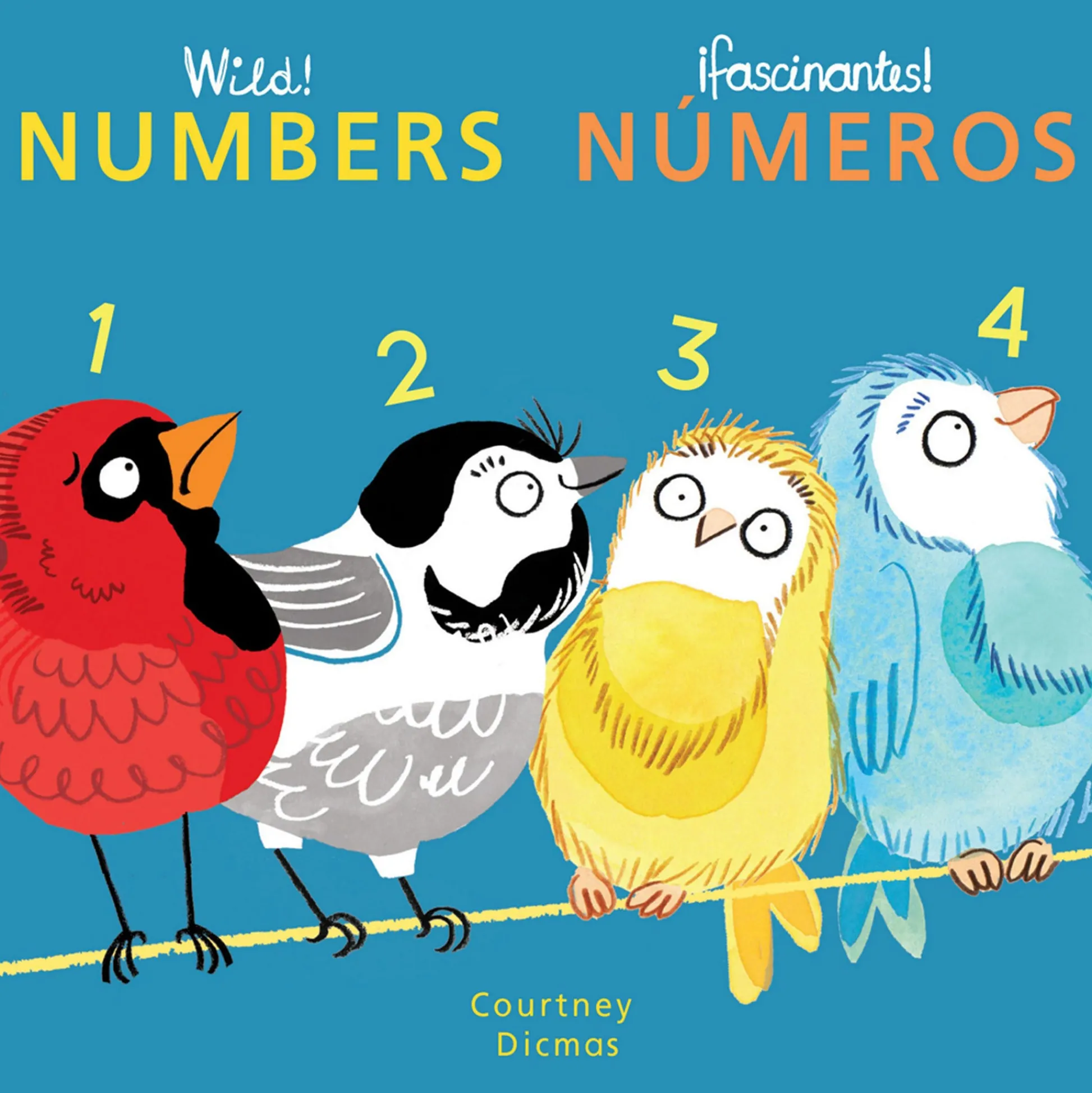 Educators Resource Wild! Concepts Bilingual Board Book Set by Courtney Dicmas, Set of 4*Kids Preschool Education Toys & Activities|Kids Books
