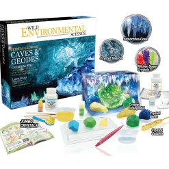 Educators Resource Wild Environmental Science Crystal Caves & Geodes Kit - Grow Stalagmites & More* Science & Discovery