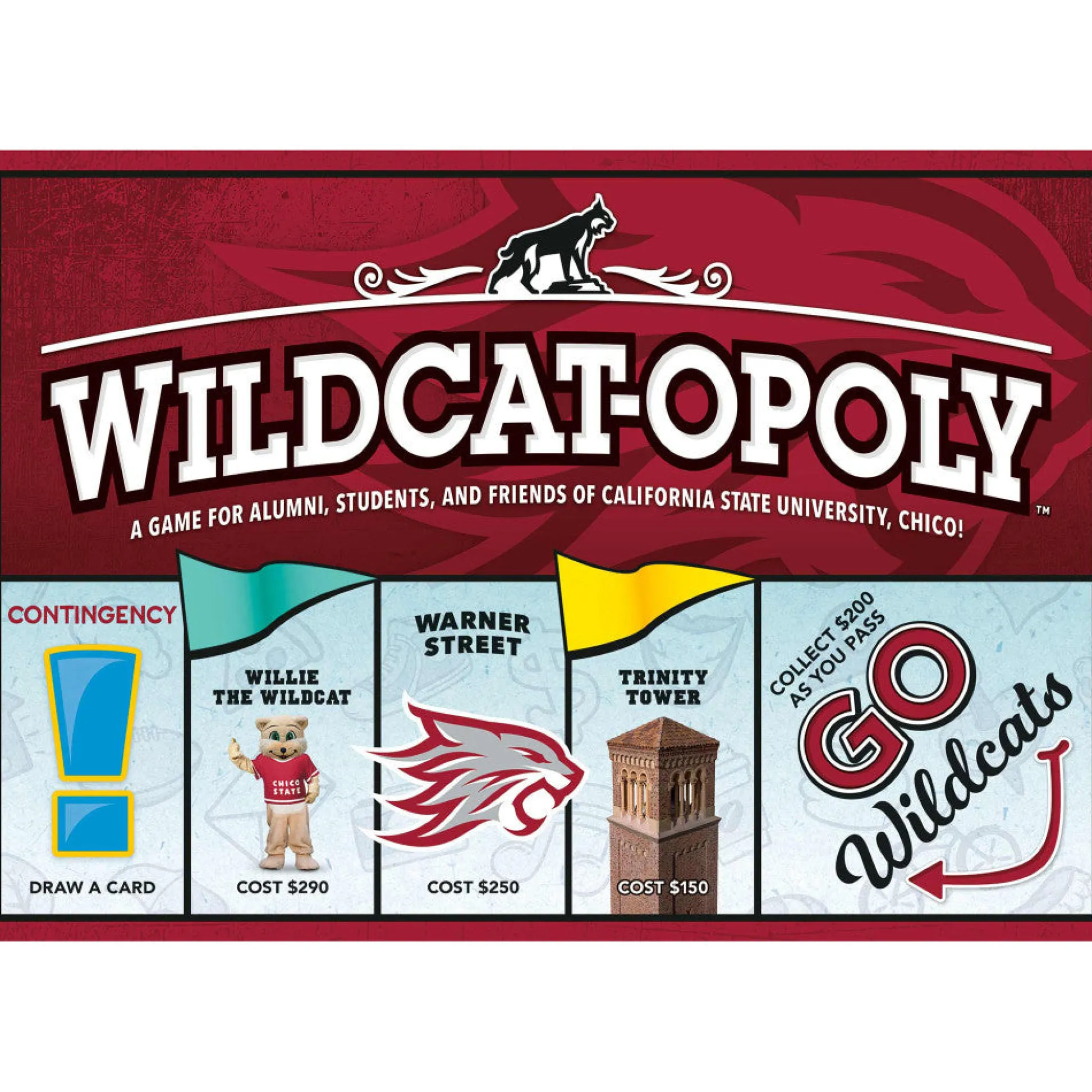 Flat River Group Wildcat-Opoly University Edition Board Game for Ages 8+* Board Games|Role-Playing Games