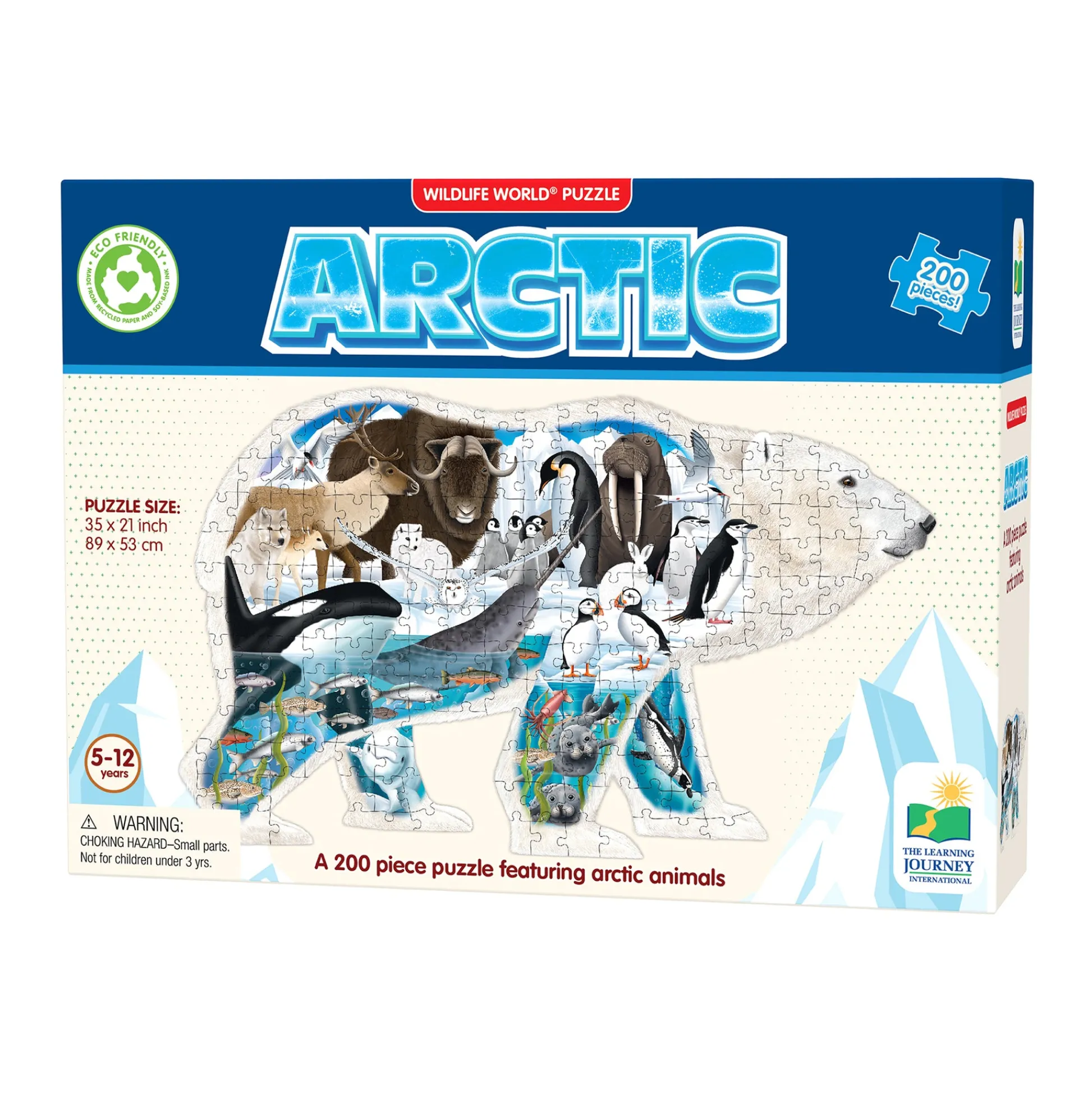 AreYouGame Wildlife World Arctic Explorer Polar Bear Puzzle - 200 pcs* Puzzles