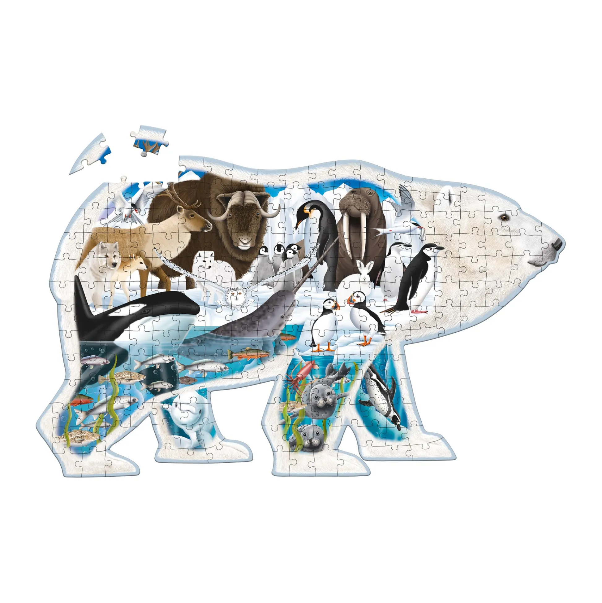 AreYouGame Wildlife World Arctic Explorer Polar Bear Puzzle - 200 pcs* Puzzles