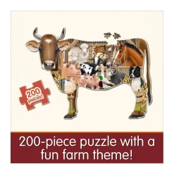 AreYouGame Wildlife World Farm Themed Jigsaw Puzzle - 200 pcs* Puzzles
