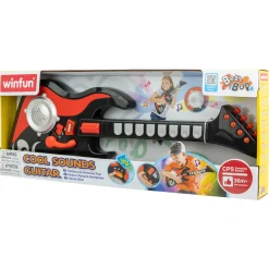 Flat River Group Winfun Cool Sounds Guitar, 8-Key Black & Red Instrument for Ages 3+* Musical & Sound Toys|Musical Toys & Instruments