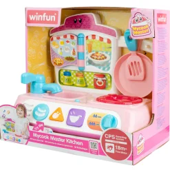 Flat River Group Winfun MyCook Master Kitchen Playset - Pink with Lights & Sounds* Kitchens & Play Food|Dress Up