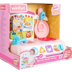 Flat River Group Winfun MyCook Master Kitchen Playset - Pink with Lights & Sounds* Kitchens & Play Food|Dress Up