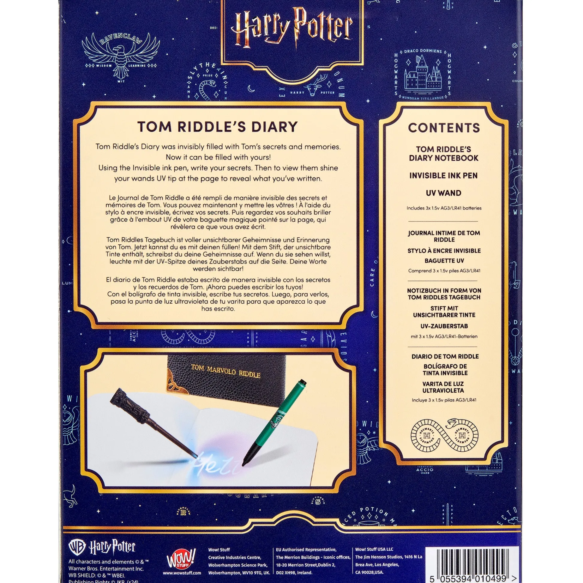 Flat River Group Wizarding World Harry Potter Tom Riddle's Diary Set with Slytherin UV Pen & Magic Wand* Miniature & Collectible Dolls|Stuffed Animals & Plush Toys