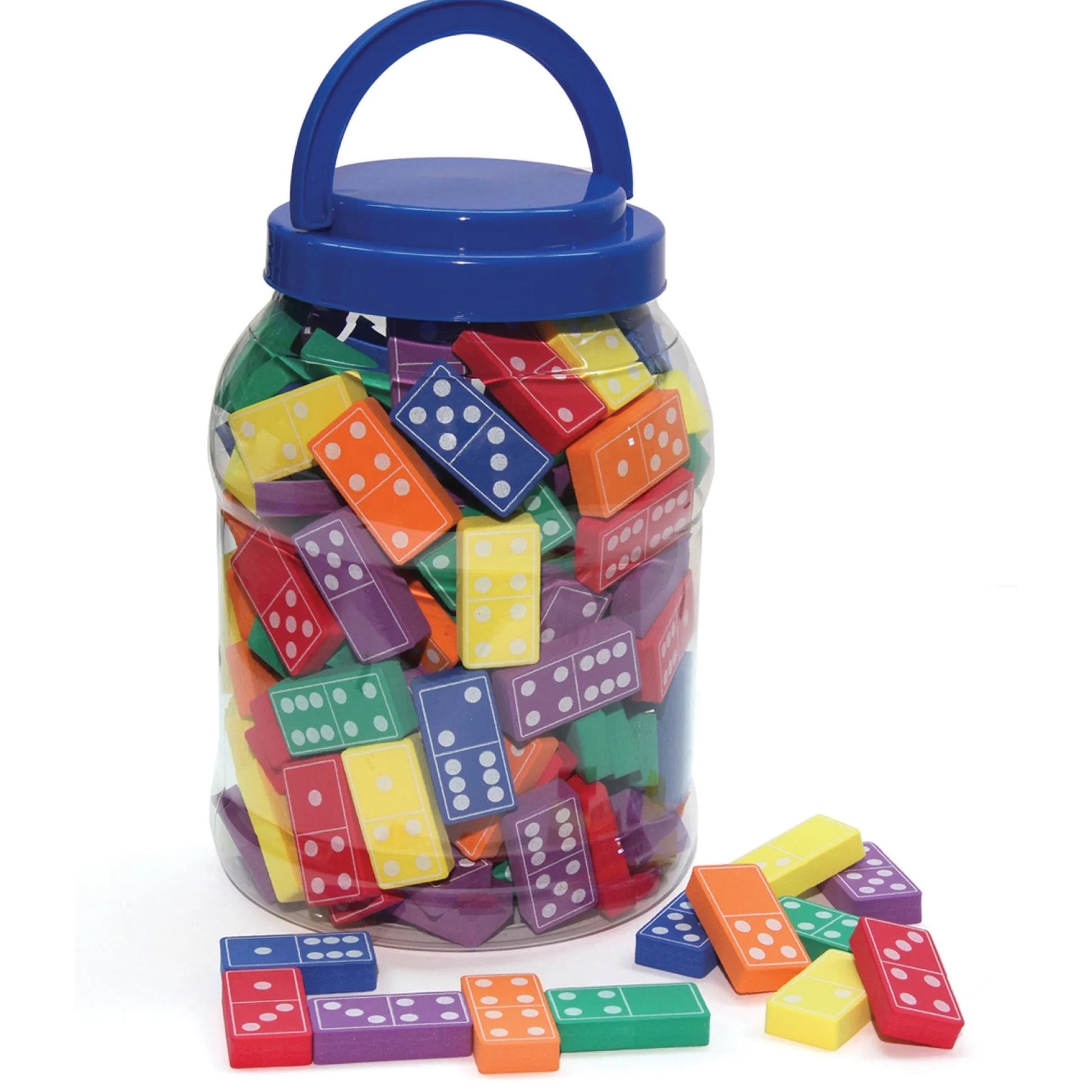 Educators Resource WonderFoam Colorful Dominoes Set - Assorted Colors - 168 Pieces* Dominoes & Tiles Games