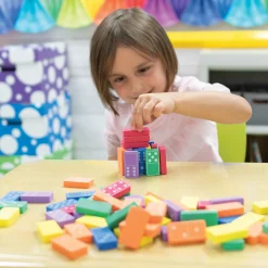 Educators Resource WonderFoam Colorful Dominoes Set - Assorted Colors - 168 Pieces* Dominoes & Tiles Games