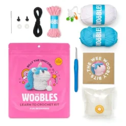 Calendar Holdings, LLC Woobles Unicorn Beginner-Friendly Crochet Kit* Crafts & Activities