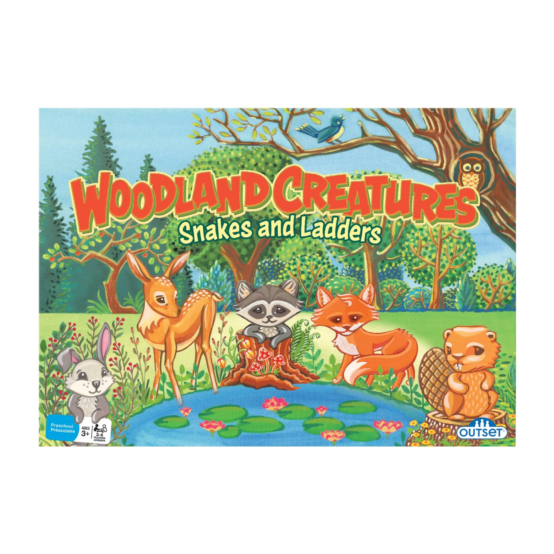 AreYouGame Woodland Creatures Snakes and Ladders Family Board Game* Role-Playing Games|Board Games