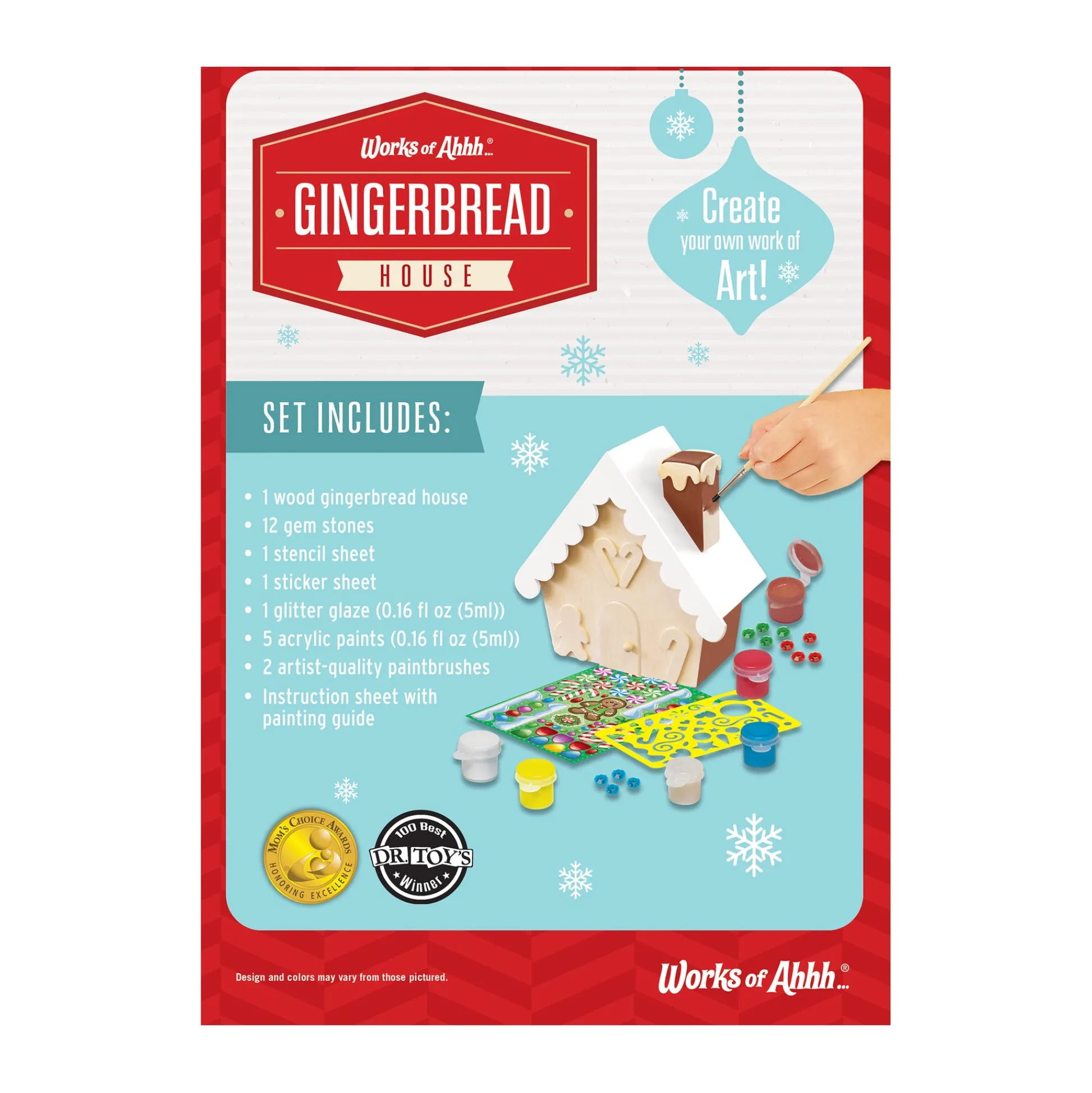 AreYouGame Works of Ahhh Gingerbread House Wood Painting Craft Kit* Crafts & Activities