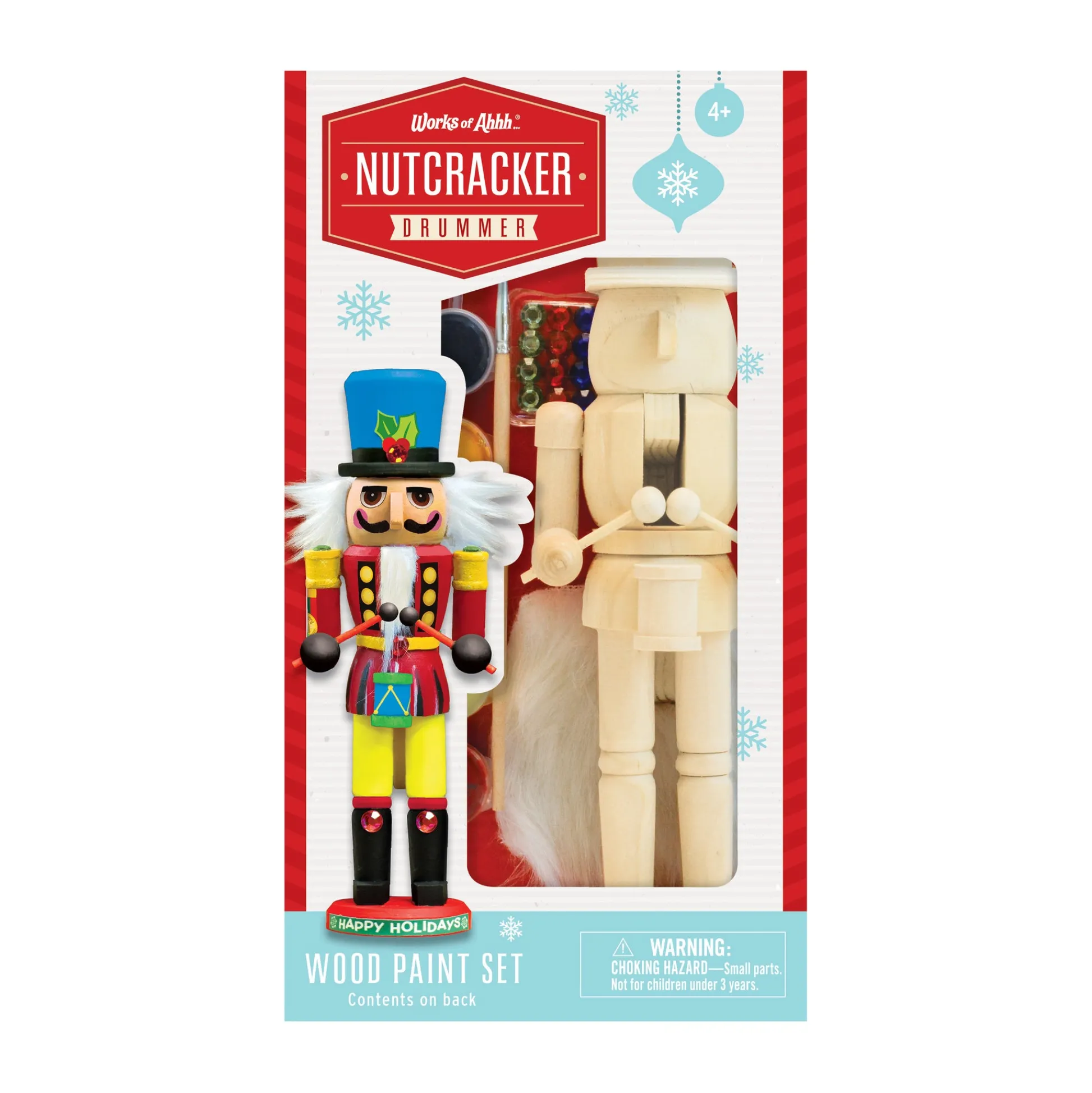 AreYouGame Works of Ahhh Nutcracker Drummer Wood Paint Kit - Craft Set* Drawing, Color & Painting