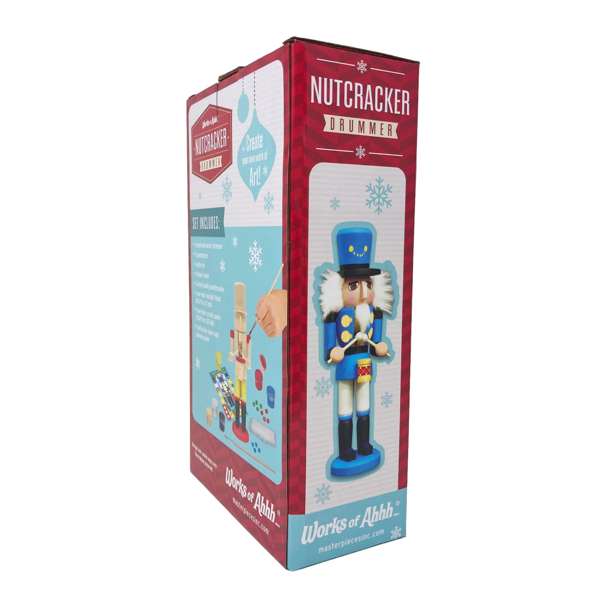 AreYouGame Works of Ahhh Nutcracker Drummer Wood Paint Kit - Craft Set* Drawing, Color & Painting