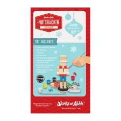 AreYouGame Works of Ahhh Nutcracker Calendar Wood Paint Set - Holiday Craft Kit* Crafts & Activities