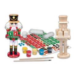 AreYouGame Works of Ahhh Nutcracker Calendar Wood Paint Set - Holiday Craft Kit* Crafts & Activities