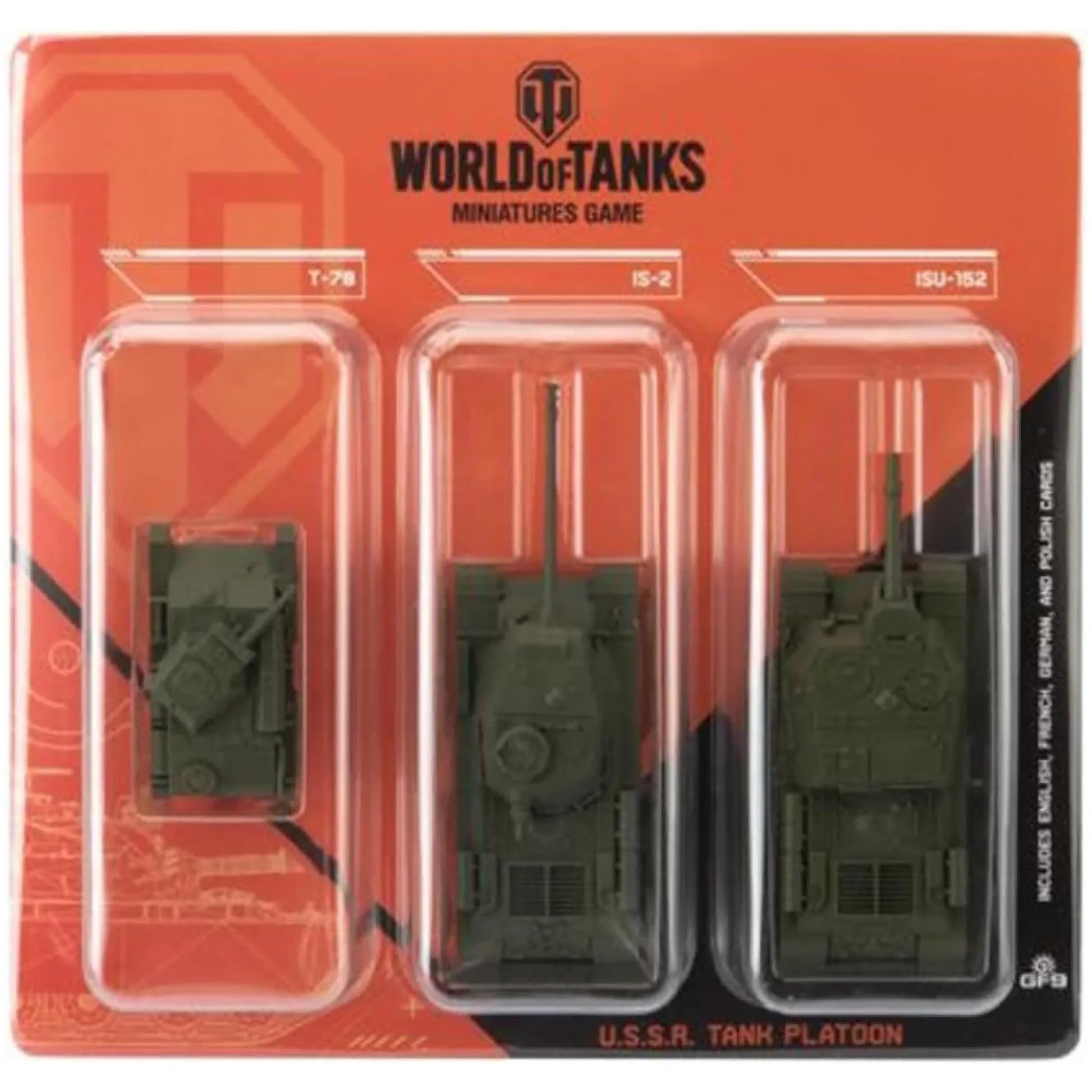 Flat River Group World of Tanks: USSR Tank Platoon Miniatures Game - T-70, IS-2, ISU-152* Miniature Figures & Games
