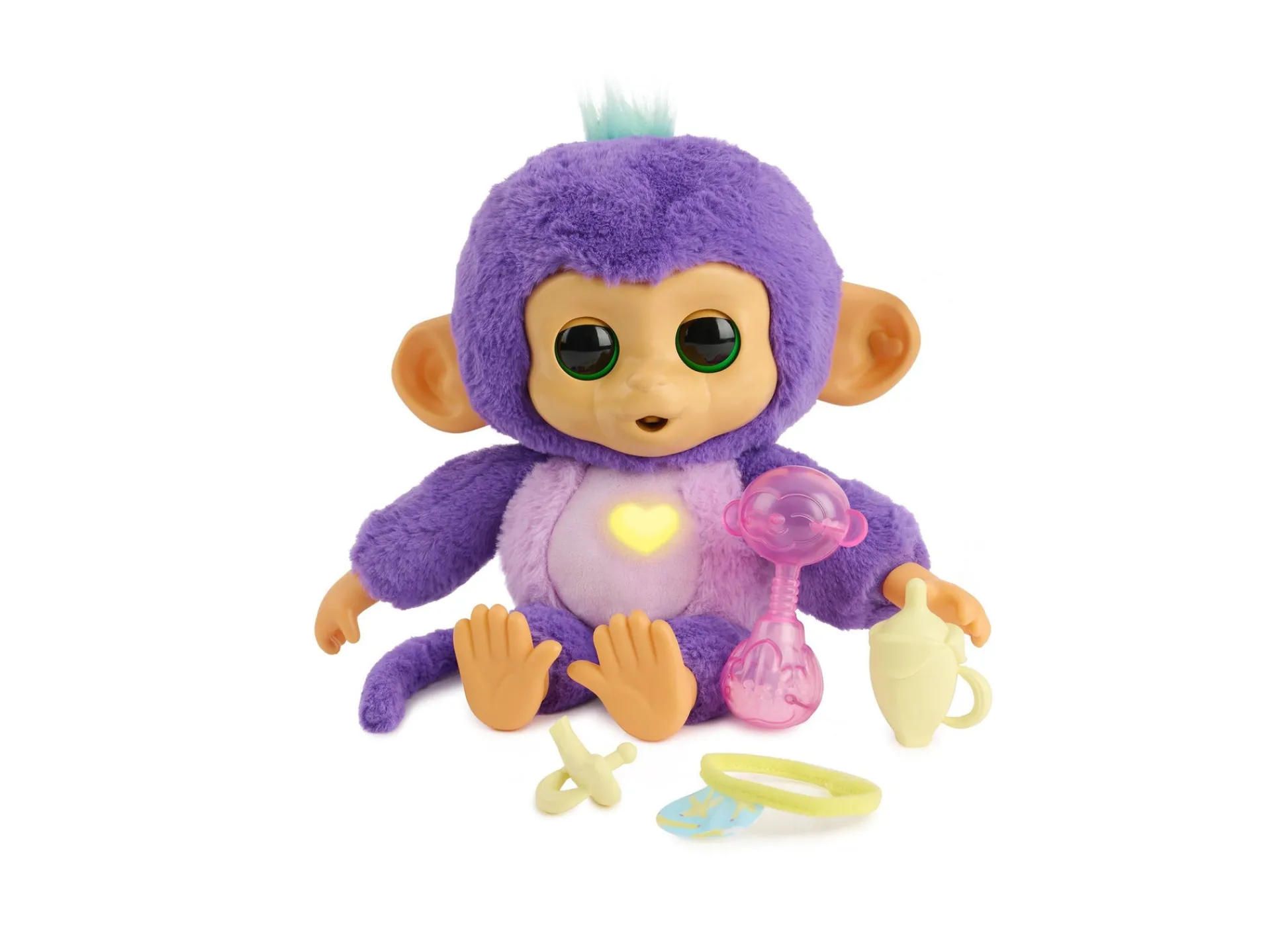 Macy's - Supplier WowWee Care 'n' Cuddles Interactive Sunny Purple Baby Monkey* Social & Emotional Skills|Interactive Dolls & Pets
