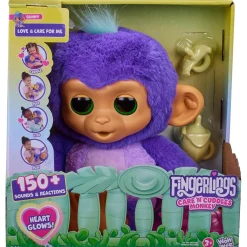 Calendar Holdings, LLC WowWee Fingerlings Care n' Cuddles Monkey - Interactive Plush* Social & Emotional Skills|Interactive Dolls & Pets