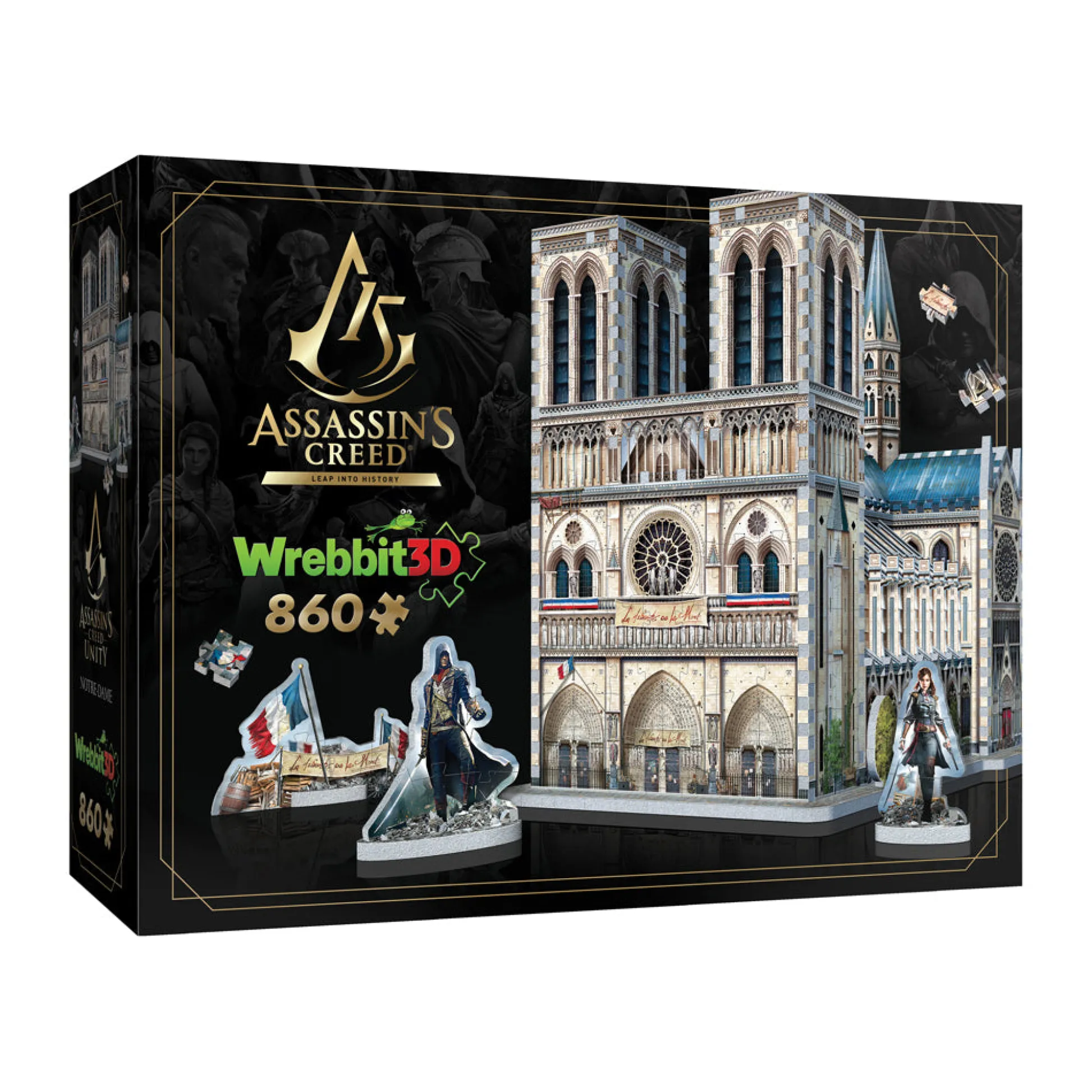 AreYouGame Wrebbit Assassin's Creed Unity Notre-Dame 3D Puzzle - 860 Piece Set* Puzzles
