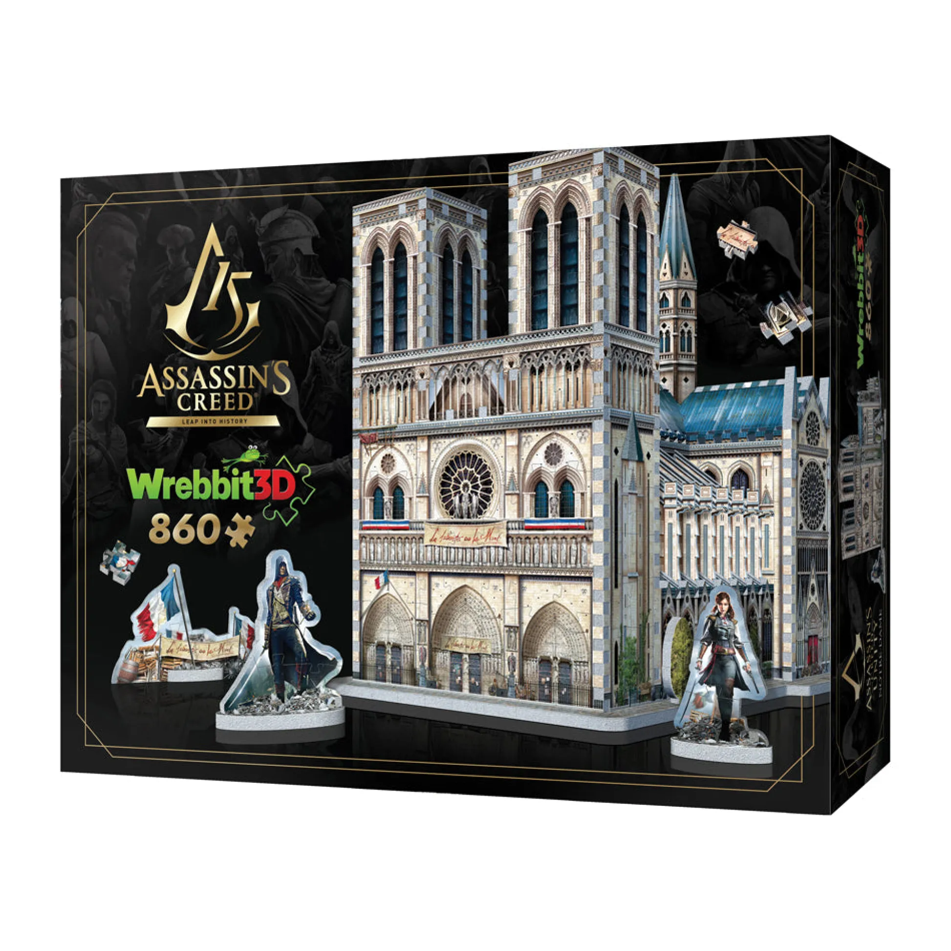 AreYouGame Wrebbit Assassin's Creed Unity Notre-Dame 3D Puzzle - 860 Piece Set* Puzzles