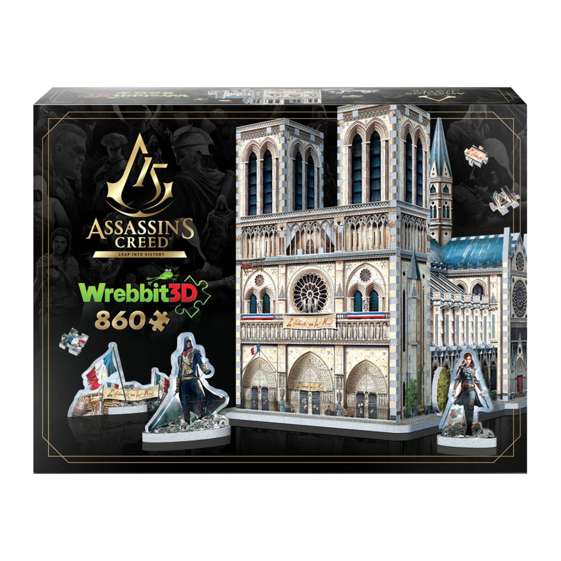 AreYouGame Wrebbit Assassin's Creed Unity Notre-Dame 3D Puzzle - 860 Piece Set* Puzzles