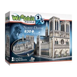 AreYouGame Wrebbit 3D Notre-Dame de Paris Cathedral Puzzle - 830 pc* Puzzles