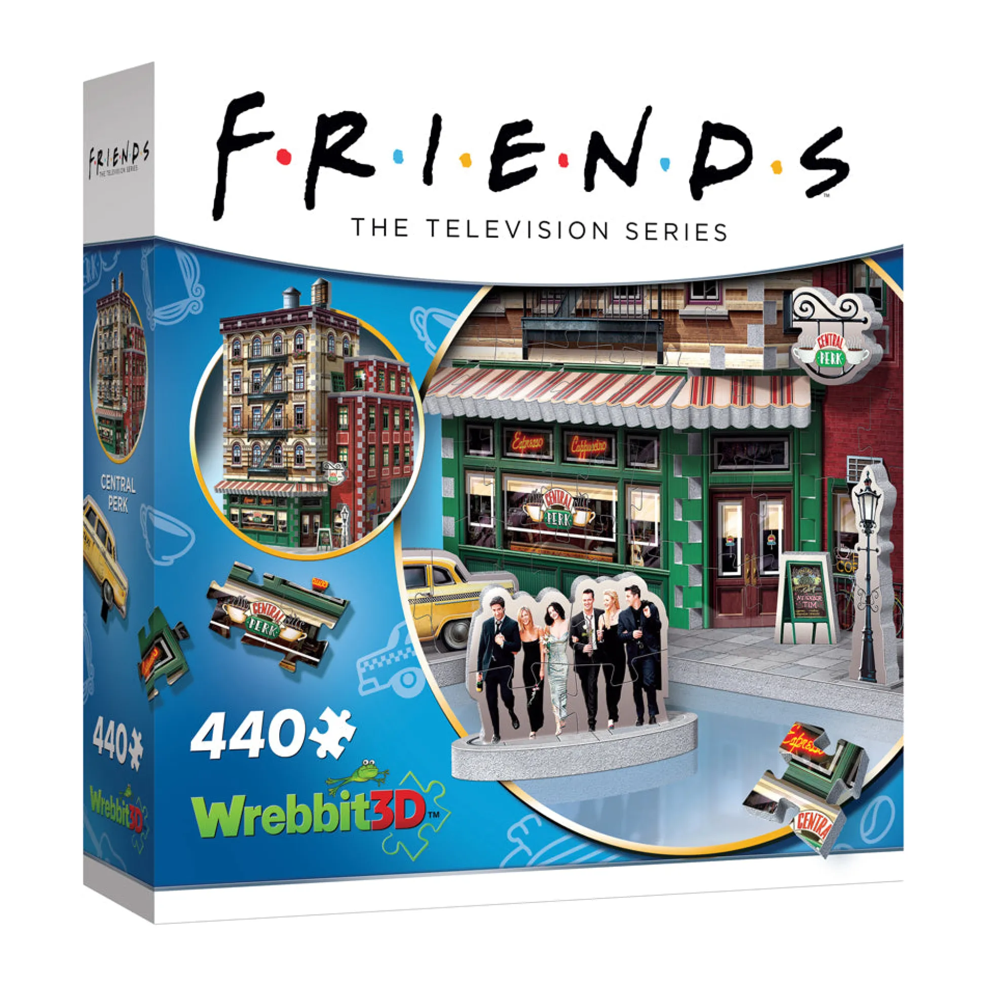 AreYouGame Wrebbit Friends Central Perk 3D Jigsaw Puzzle - 440 pc* Puzzles