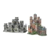 AreYouGame Wrebbit Game of Thrones 3D Puzzle Set - The Red Keep & Winterfell, 1755 Pieces* Puzzles