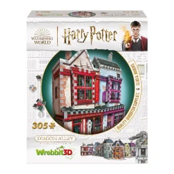 AreYouGame Wrebbit Harry Potter Diagon Alley Collection - Quality Quidditch Supplies & Slug & Jiggers 3D Puzzle, 305 Pieces* Puzzles