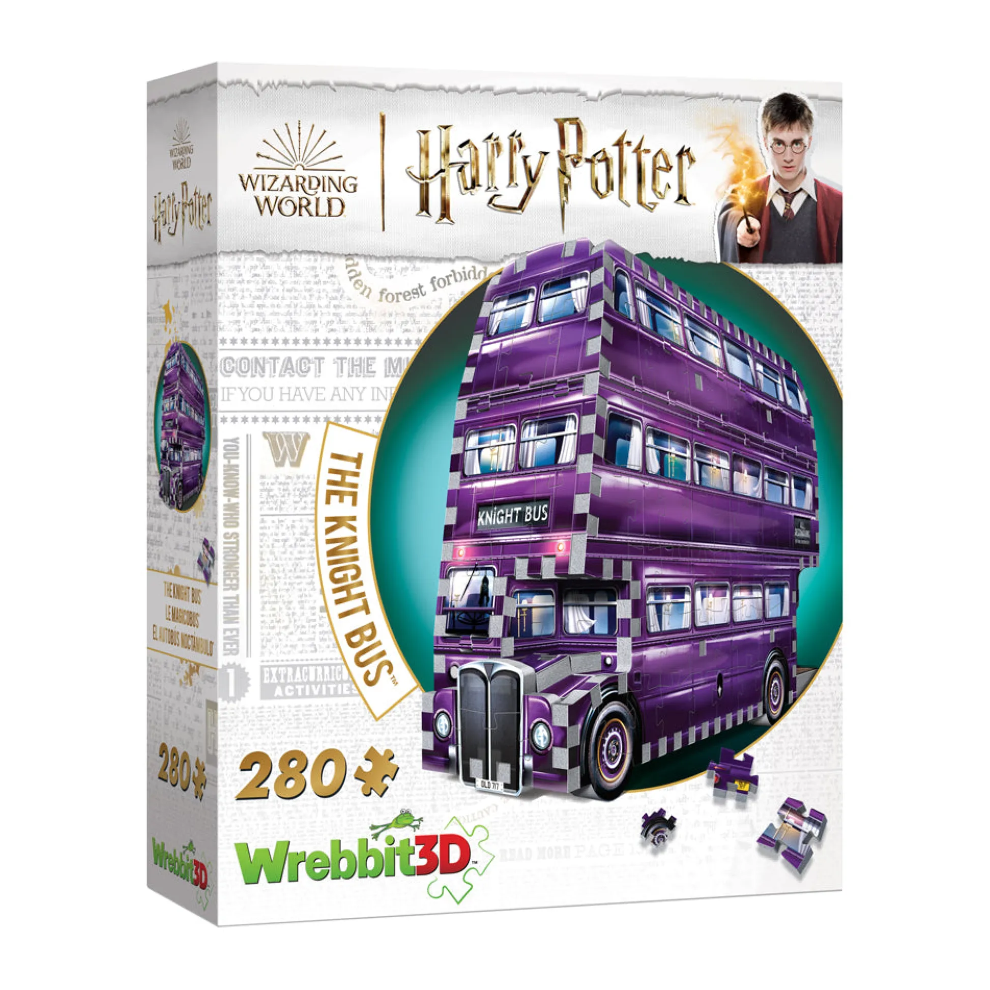 AreYouGame Wrebbit Harry Potter The Knight Bus 3D Puzzle - 280 pc* Puzzles