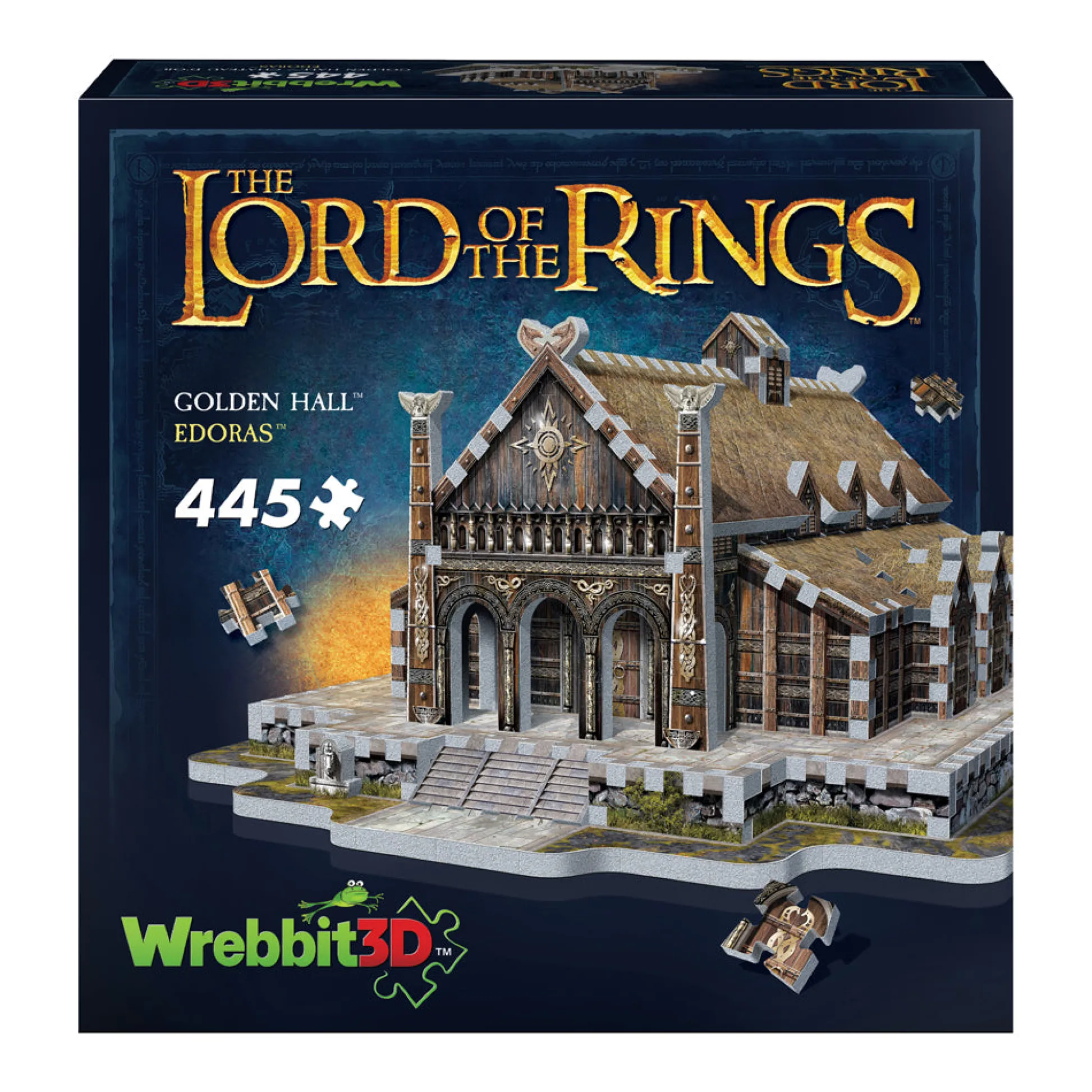 AreYouGame Wrebbit The Lord of the Rings Golden Hall Edoras 3D Puzzle - 445 pc* Puzzles